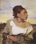 Eugene Delacroix Orphan Girl at the Cemetery (mk05) oil on canvas